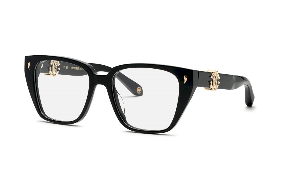 Occhiali da vista Roberto Cavalli VRC046 (0700) colore nero lucido 