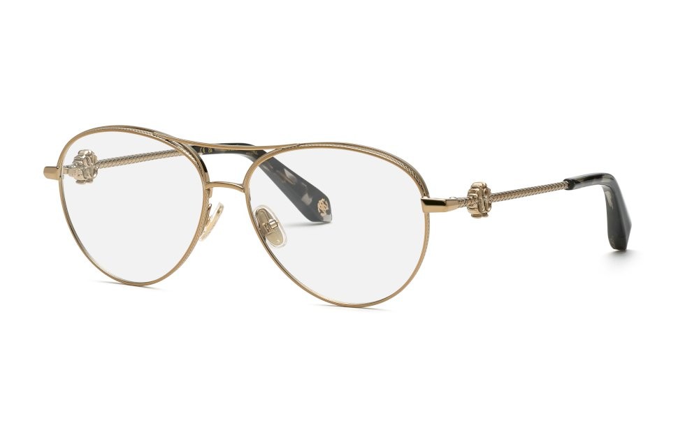 Eyeglasses Roberto Cavalli VRC068V (08FF) color oro grigio lucido 