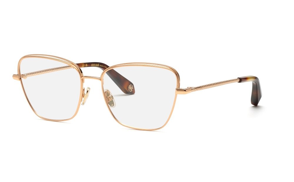 Eyeglasses Roberto Cavalli VRC069 (08FC) color oro ramato lucido 