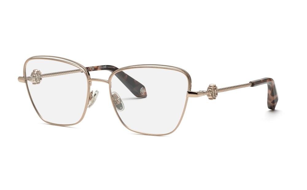 Occhiali da vista Roberto Cavalli VRC069V (0A39) colore oro rosso lucido totale 