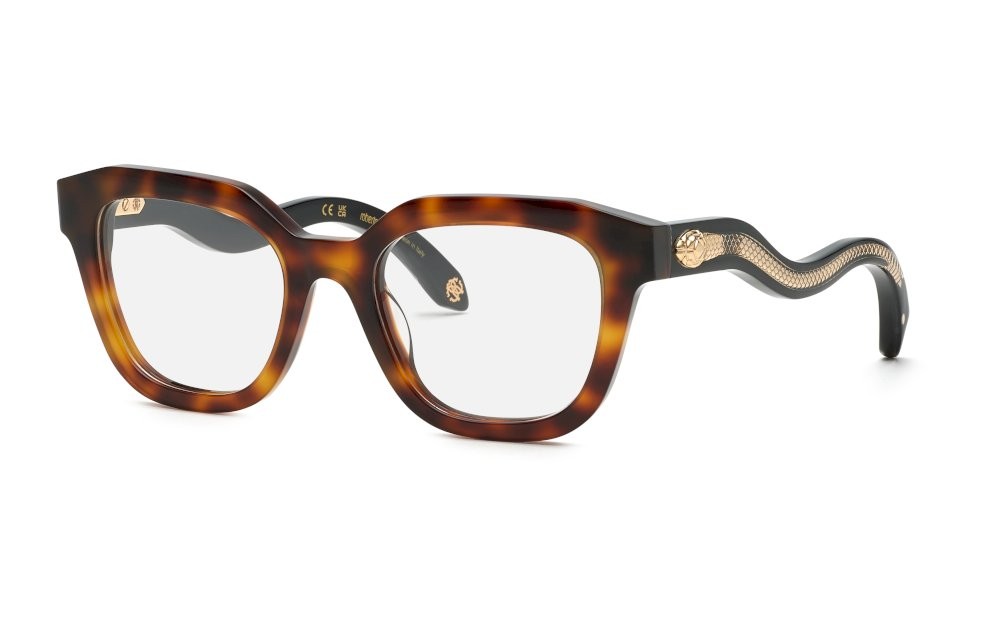 Eyeglasses Roberto Cavalli VRC071 (03AQ) color avana ocra lucido 