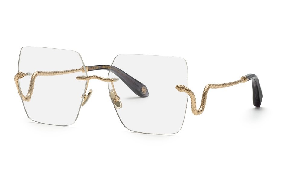 Eyeglasses Roberto Cavalli VRC077 (0300) color oro rose' lucido totale 