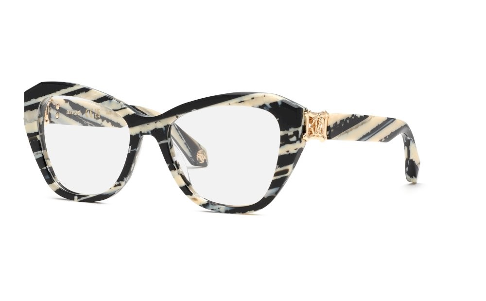 Eyeglasses Roberto Cavalli VRC099 (0AHH) color fantasia animal lucido 
