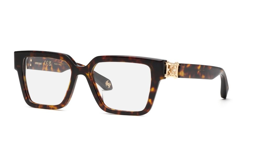 Eyeglasses Roberto Cavalli VRC100 (01AY) color avana scura lucida 
