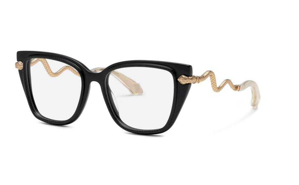 Eyeglasses Roberto Cavalli VRC104 (0700) color nero lucido 