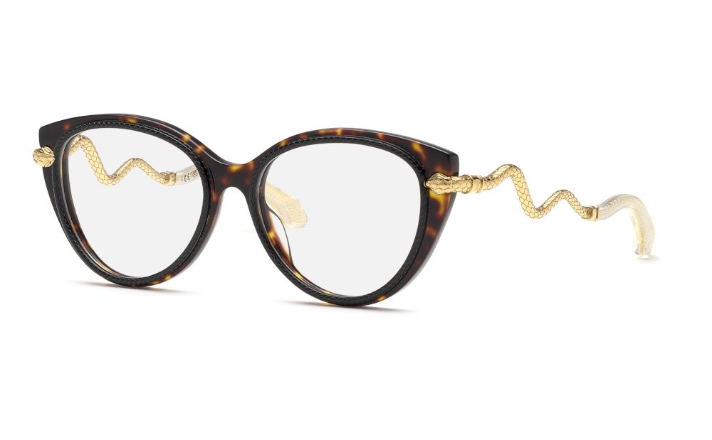 Occhiali da vista Roberto Cavalli VRC105 (9RAY) colore top nero+avana lucido 