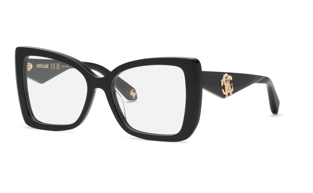 Eyeglasses Roberto Cavalli VRC111 (0700) color nero lucido 