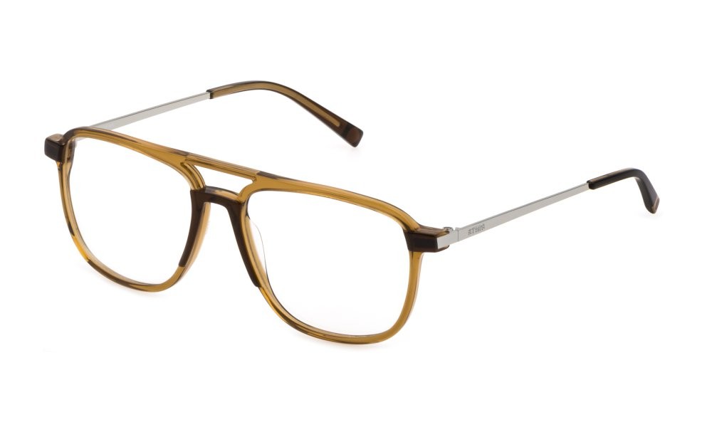 Eyeglasses Sting Fresh 3 VST405 (07M1) color marrone pieno - marrone chiaro 