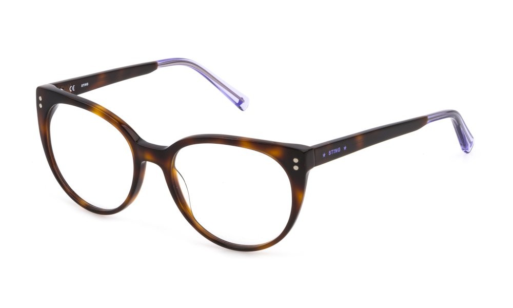 Eyeglasses Sting Honest 2 VST407 (09JC) color avana rossa lucida 
