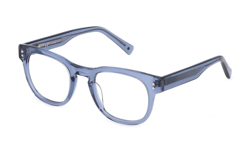 Eyeglasses Sting Free 5 VST421 (0892) color blu trasparente lucido 