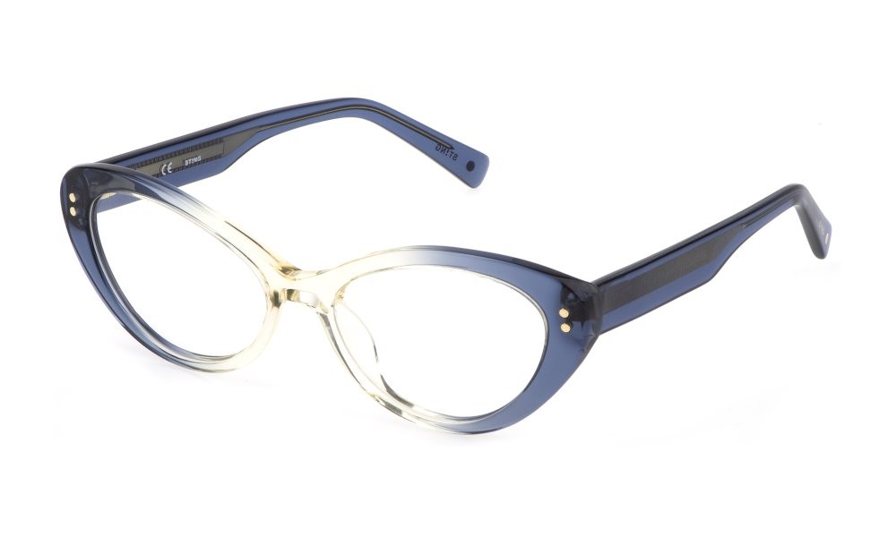 Eyeglasses Sting Free 6 VST422 (06PE) color blu sfumato 