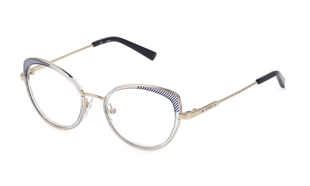 Eyeglasses Sting Earth 2 VST431V (0594) color oro chiaro lucido 