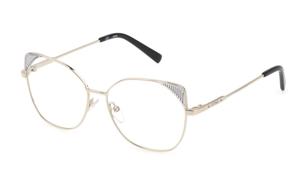 Occhiali da vista Sting Earth 3 VST432V (594Y) colore oro chiaro lucido 