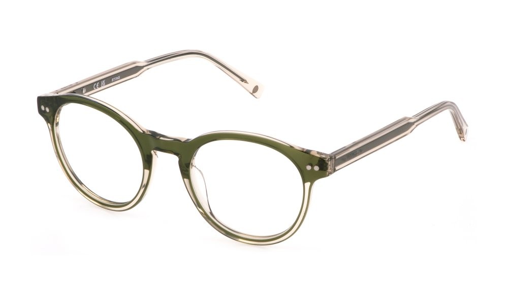 Eyeglasses Sting River 4 VST452 (09XF) color top verde bottiglia - cristallo lucido 