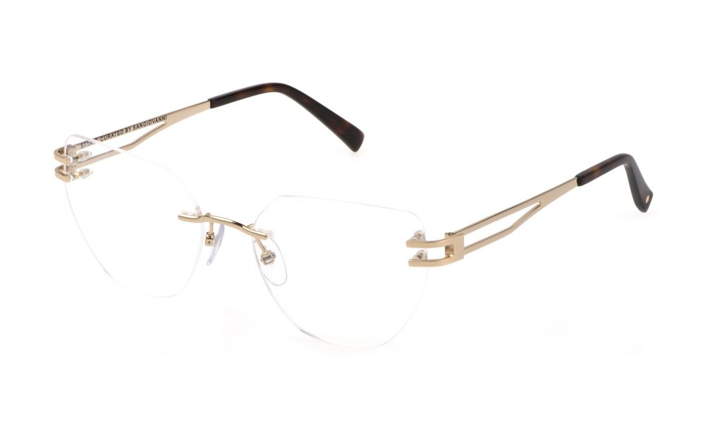Occhiali da vista Sting VST468 (0300) colore oro rosè lucido totale 