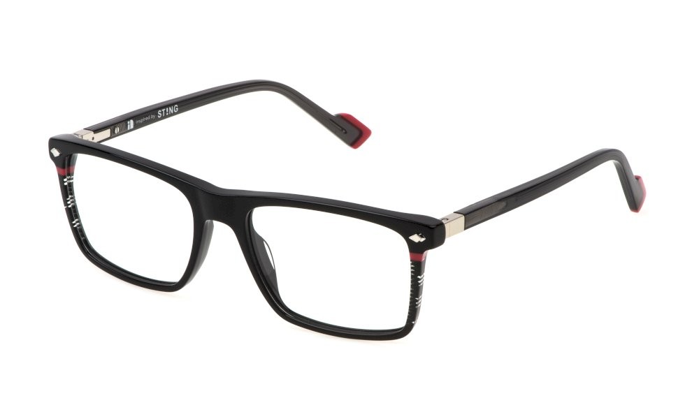 Eyeglasses Sting VST500 (700Y) color nero lucido 