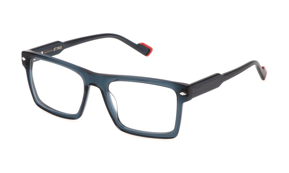Occhiali da vista Sting VST504 (06SB) colore blu trasparente lucido 