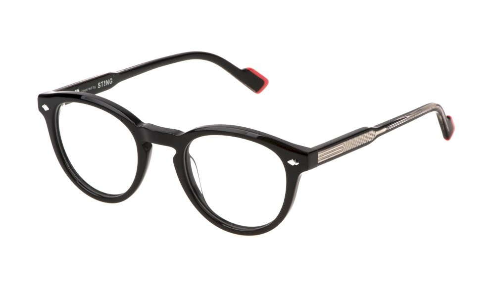 Eyeglasses Sting VST505L (700L) color nero lucido 