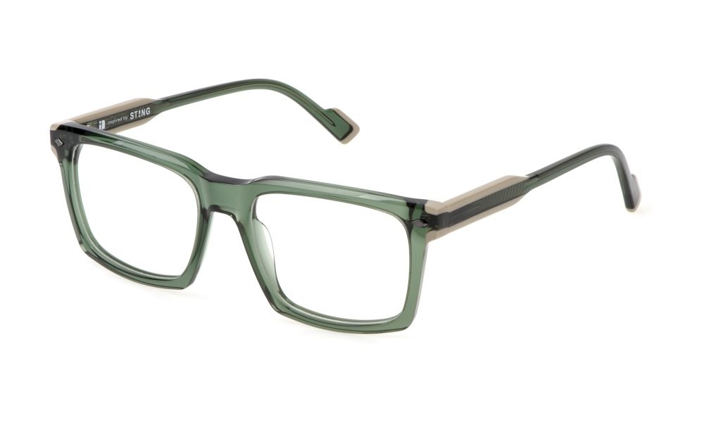 Occhiali da vista Sting VST507 (0M26) colore verde trasparente 