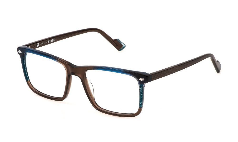 Occhiali da vista Sting VST508 (07AY) colore marrone trasparente lucido 