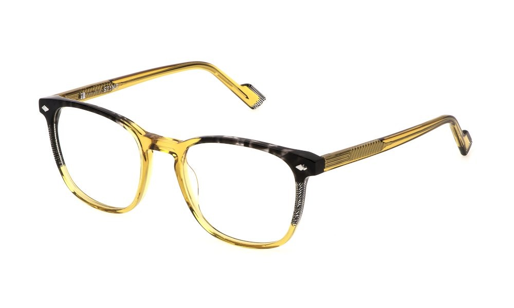 Eyeglasses Sting VST509 (06A9) color ocra trasparente lucido 