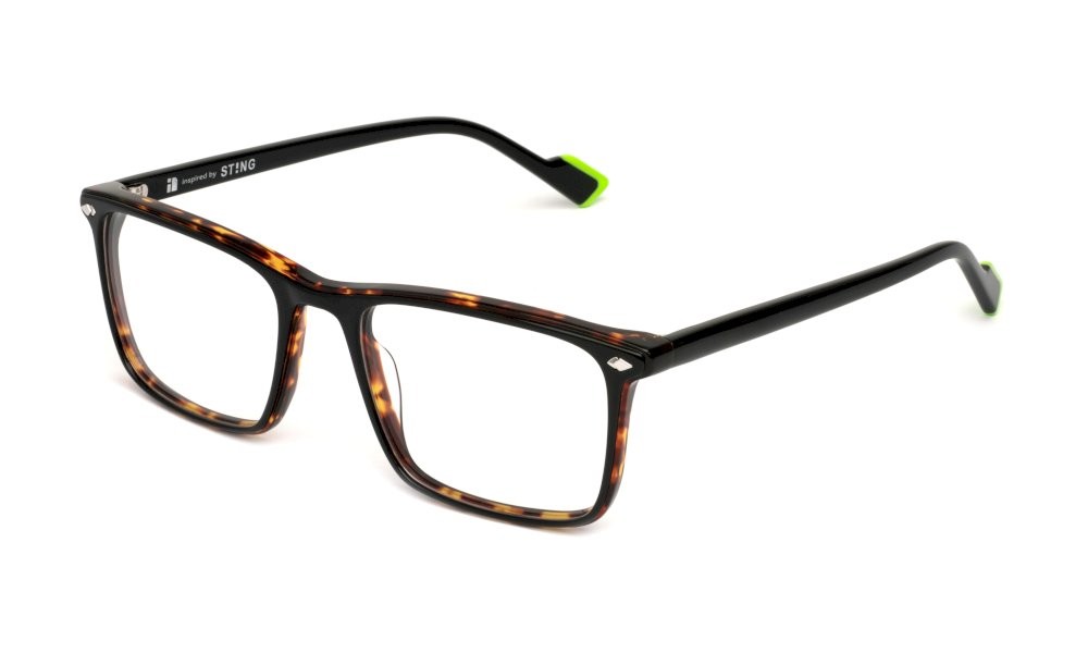 Eyeglasses Sting VST525 (06FL) color avana+nero lucido 