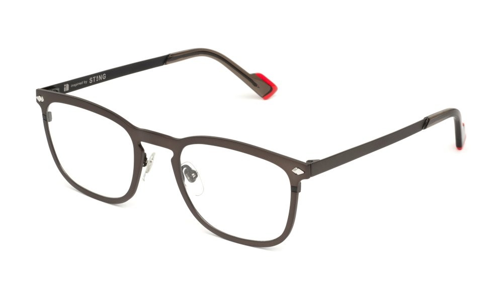 Eyeglasses Sting VST535 (0488) color marron anticato opaco c/parti colorate 