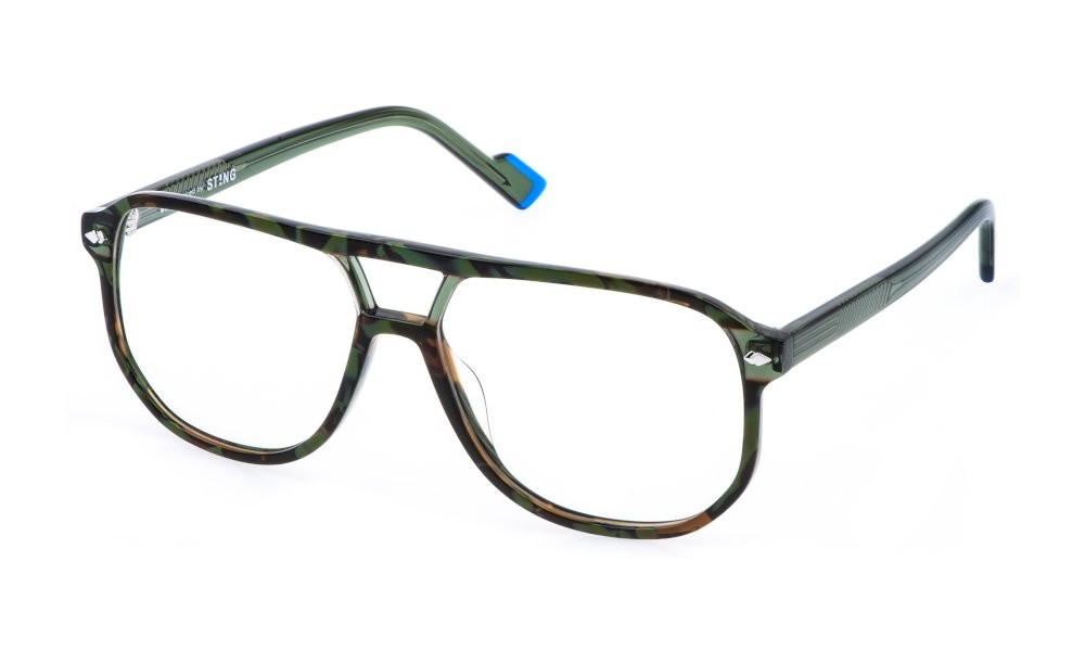 Occhiali da vista Sting VST544 (092I) colore avana verde lucido 