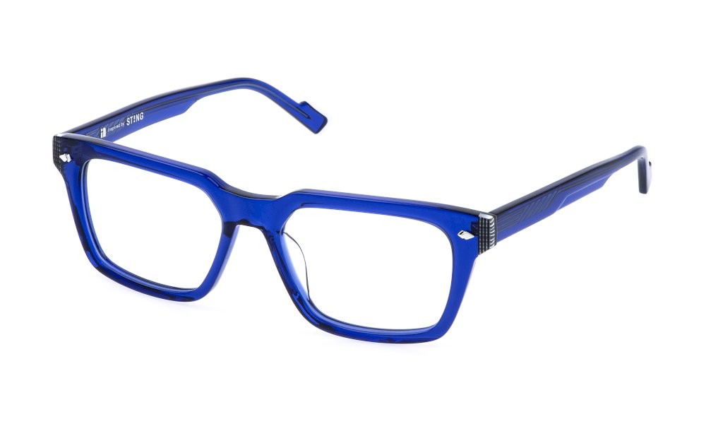 Occhiali da vista Sting VST547 (0U11) colore blu trasparente 
