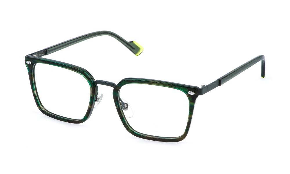 Occhiali da vista Sting VST549 (0I76) colore verde marcio semiopaco 