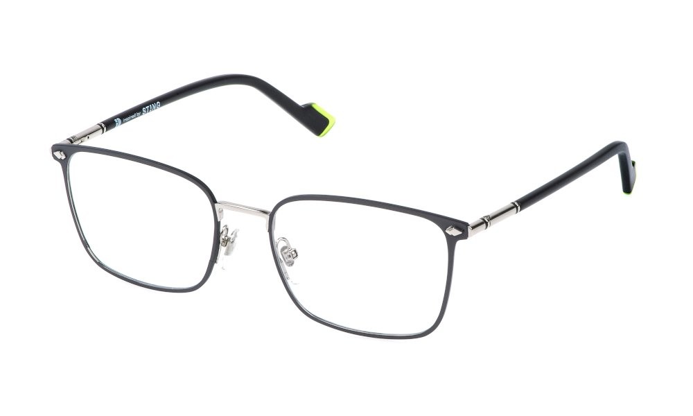 Eyeglasses Sting VST555 (08GE) color grigio opaco c/parti colorate 