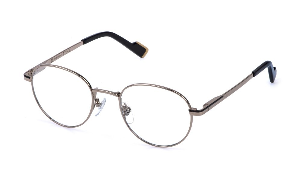 Occhiali da vista Sting VST563 (02A8) colore oro grigio lucido c/parti colorate 