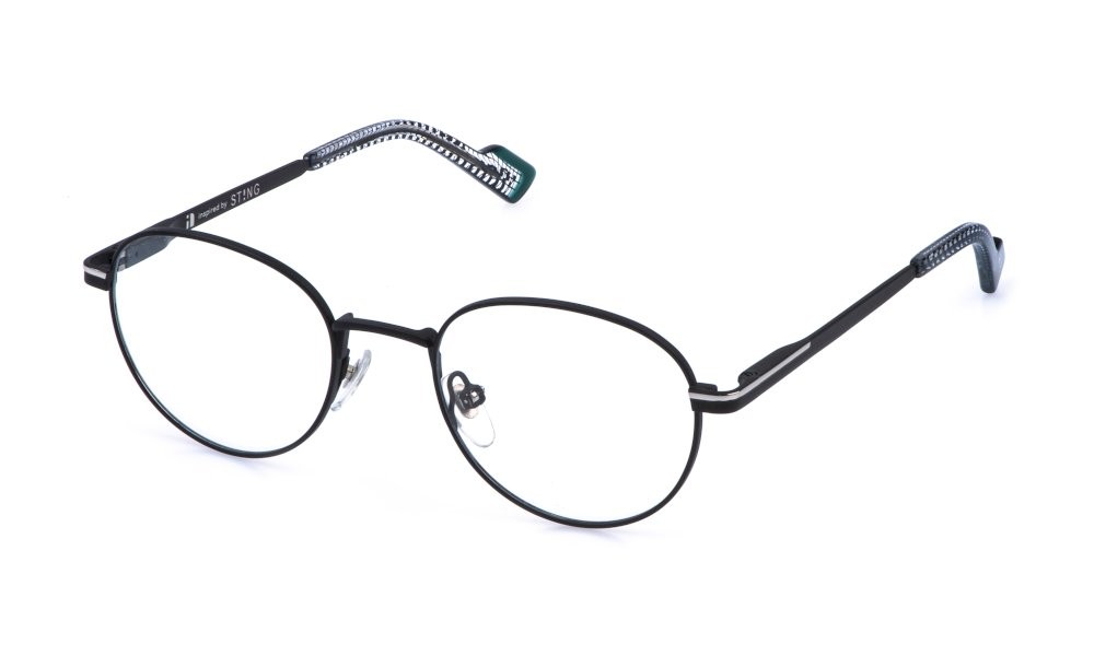 Eyeglasses Sting VST563 (0541) color nero semilucido c/parti palladio lucido 