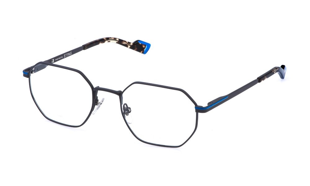 Eyeglasses Sting VST565 (08GE) color grigio opaco c/parti colorate 