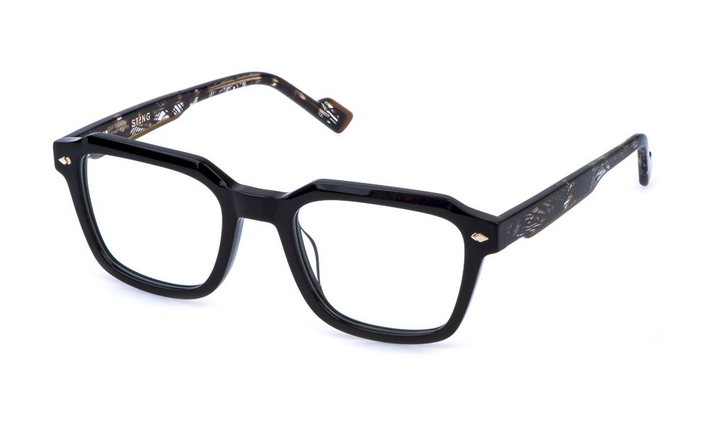 Eyeglasses Sting VST570 (0700) color nero lucido 