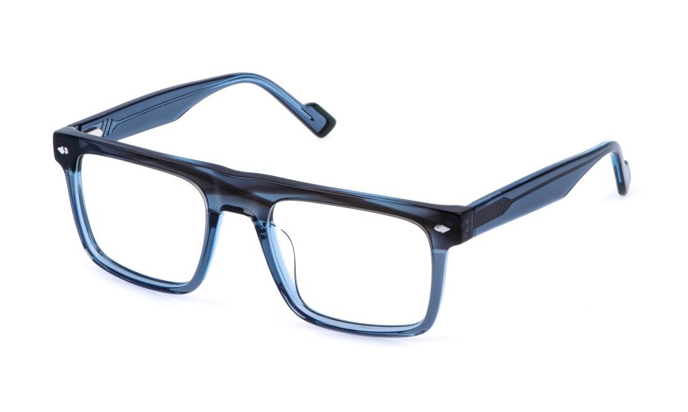 Occhiali da vista Sting VST575V (06MX) colore grigio+azzurro lucido 