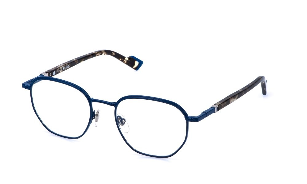 Occhiali da vista Sting VST595 (0BL6) colore blu lucido 