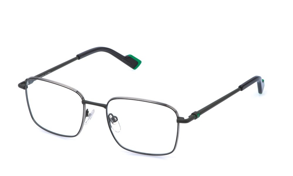 Occhiali da vista Sting VST597 (0F75) colore verde semiopaco c/parti palladio 