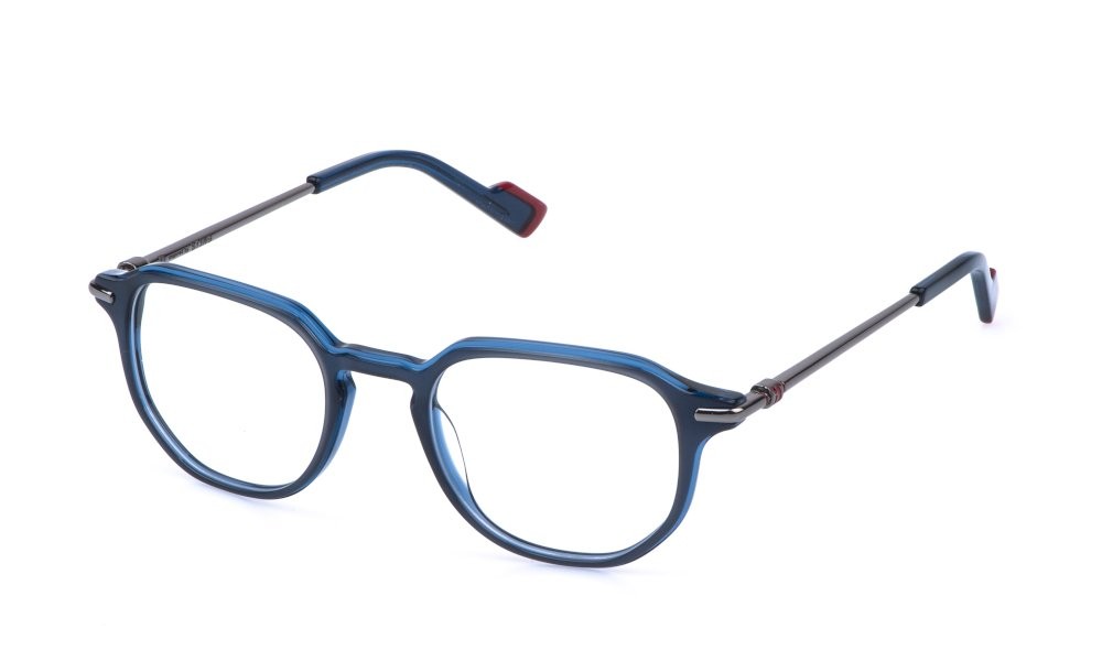 Occhiali da vista Sting VST598 (0AAS) colore top grigio+blu pieno lucido 