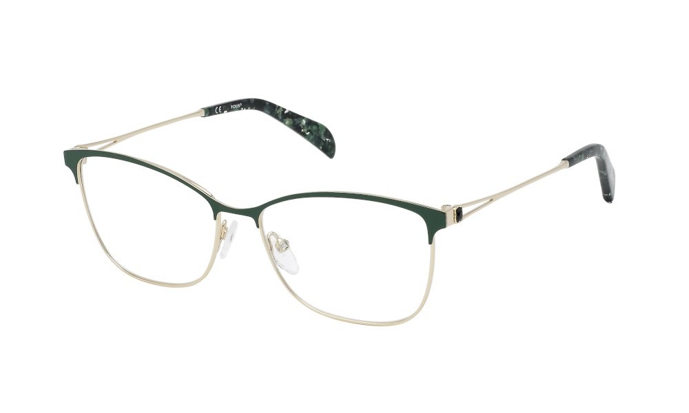 Brillen Tous VTO415S (0376) farbe oro rosè lucido c/parti verde 