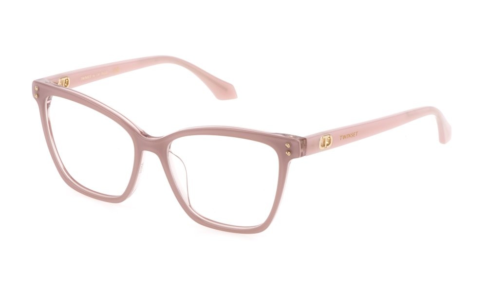 Eyeglasses Twinset VTW006 (01AC) color top rosa antico - cipria trasparente 