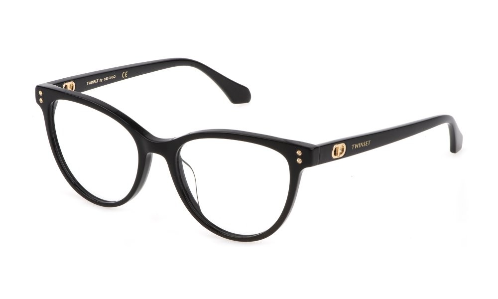 Eyeglasses Twinset VTW007 (0700) color nero lucido 