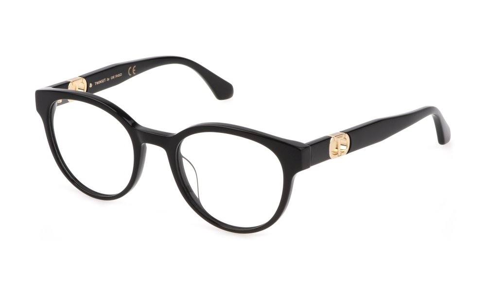 Eyeglasses Twinset VTW008 (0700) color nero lucido 