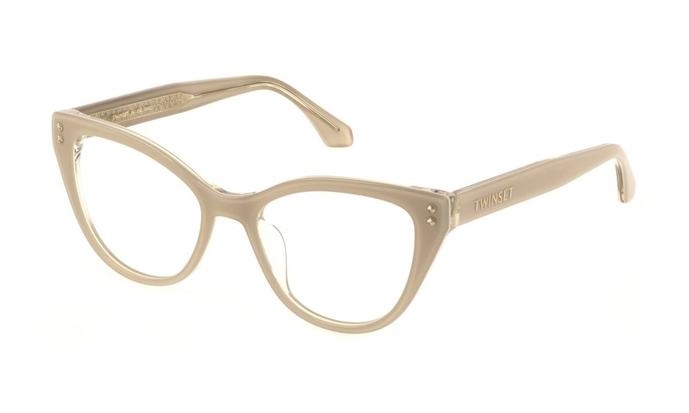 Brillen Twinset VTW033 (06YA) farbe cristallo c/parti marrone beige 
