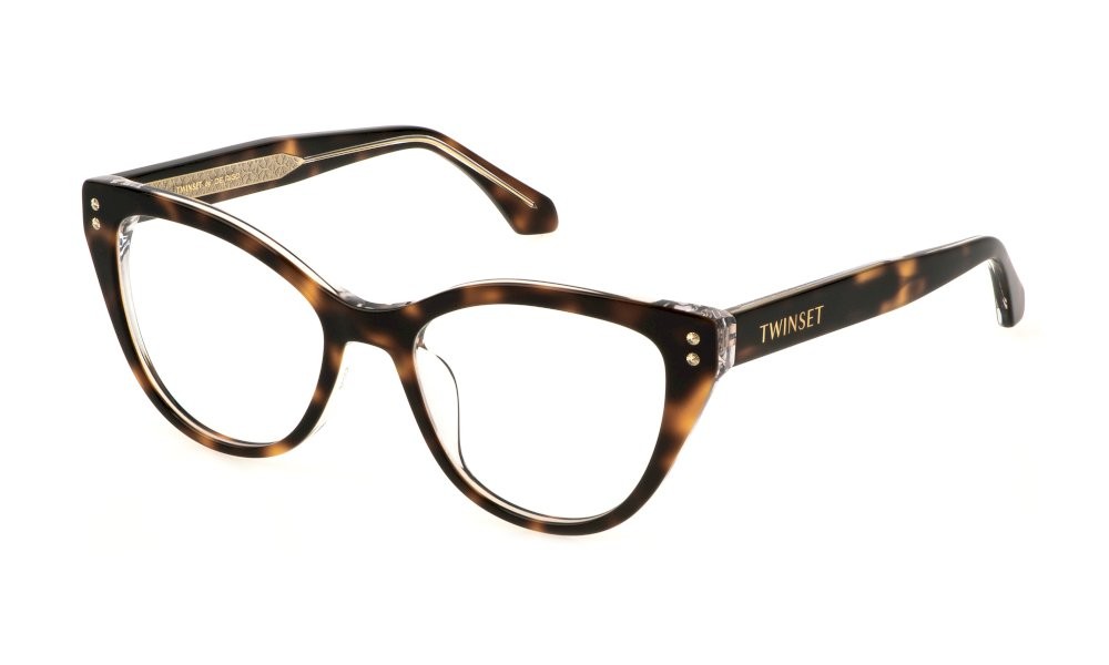 Eyeglasses Twinset VTW033 (09W2) color top avana - cristallo lucido 