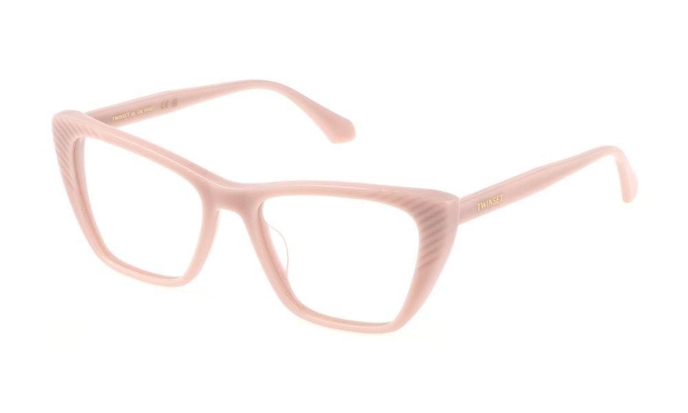Occhiali da vista Twinset VTW035 (0816) colore rosa pastello pieno lucido 