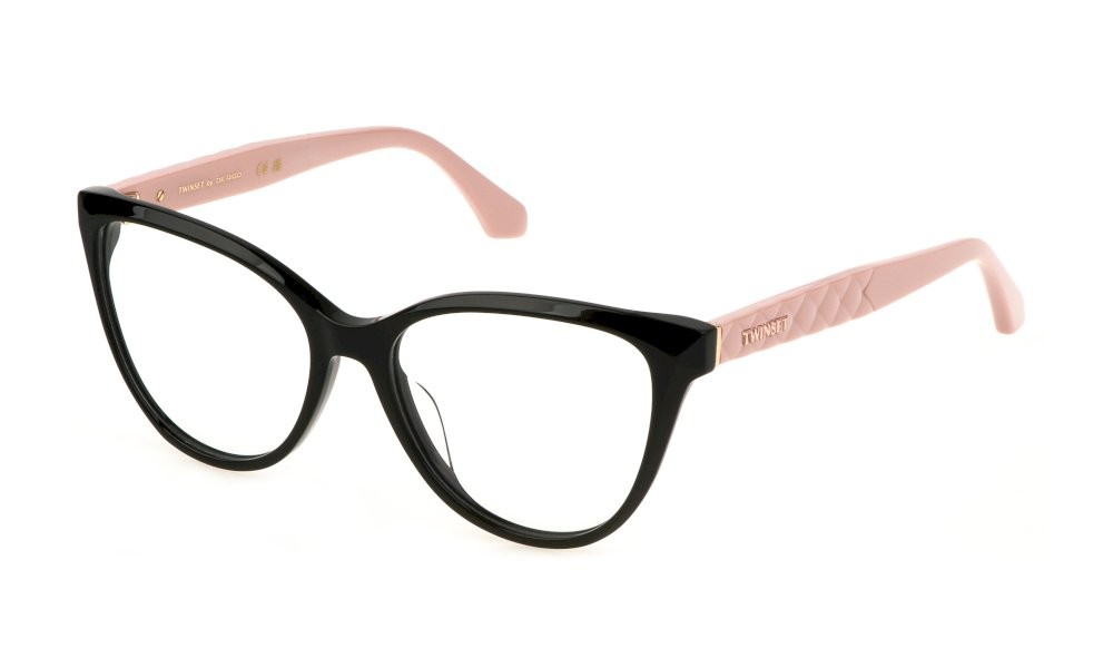 Eyeglasses Twinset VTW038 (0700) color nero lucido 