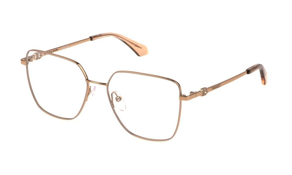 Eyeglasses Twinset VTW040 (02AM) color oro ramato lucido c/parti colorate 