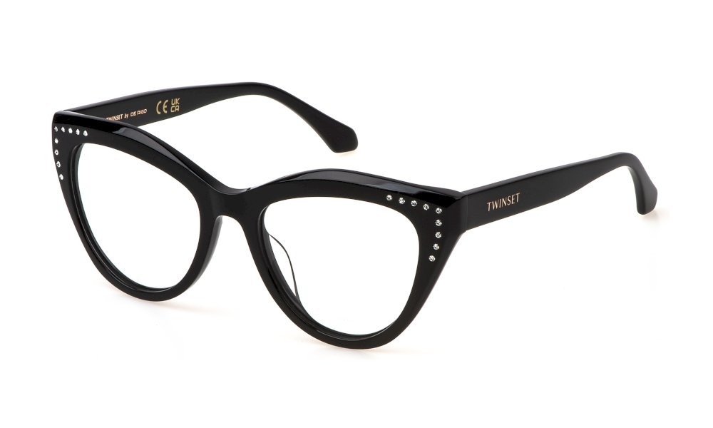 Eyeglasses Twinset VTW043S (0700) color nero lucido 