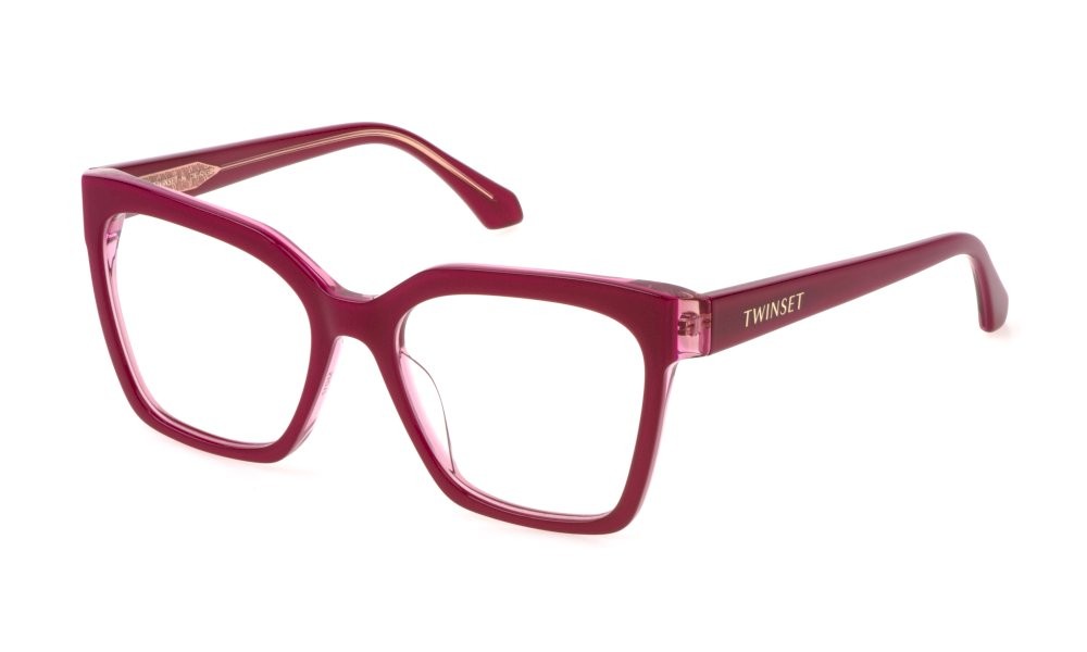 Eyeglasses Twinset VTW051 (09N9) color top fuxia+rosa trasparente lucido 